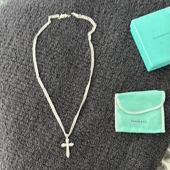 Tiffany & Co. Silver Cross Necklace